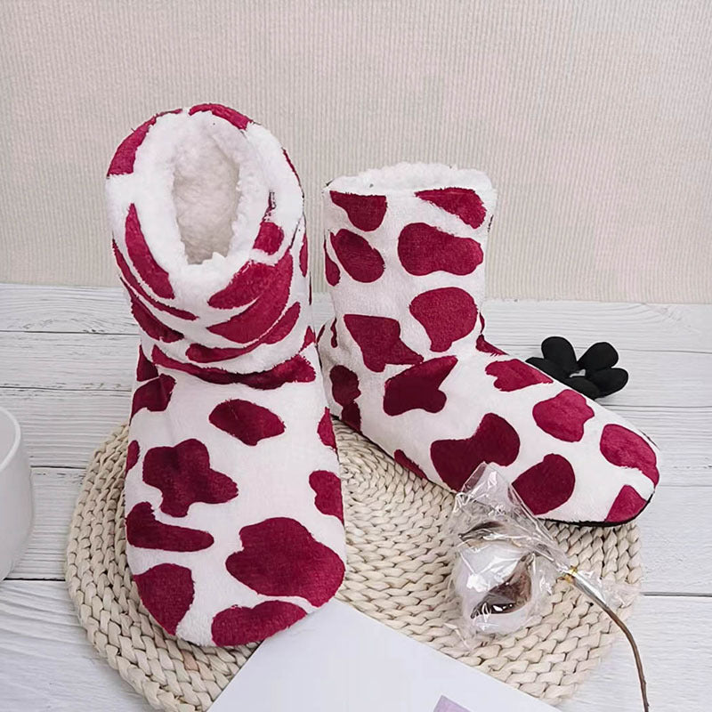 Cow Fluffy Slippers