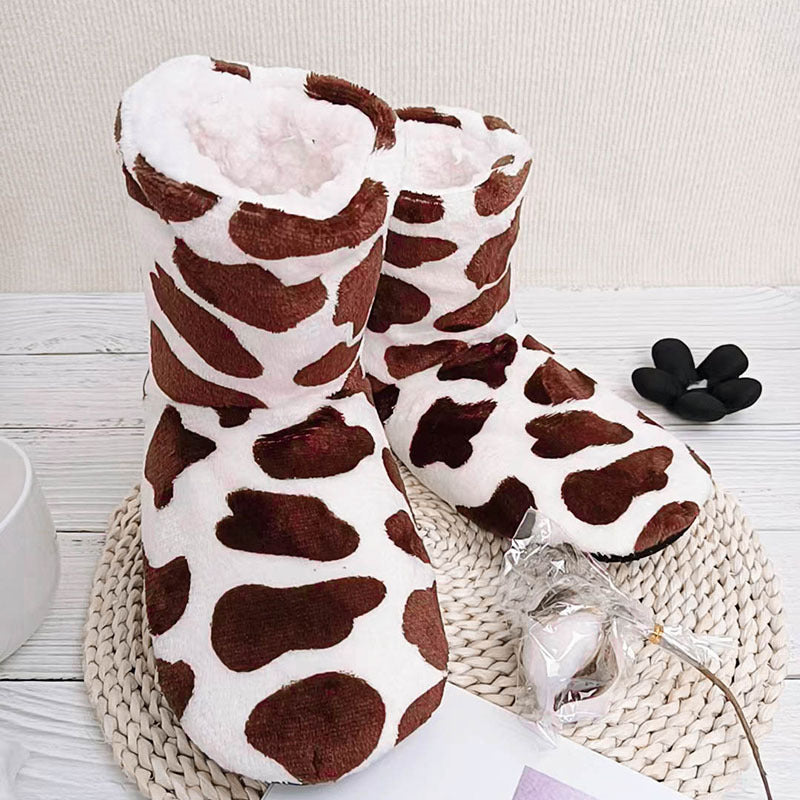 Cow Fluffy Slippers