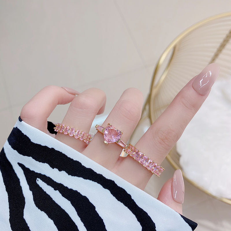 Pink Zircon Rings