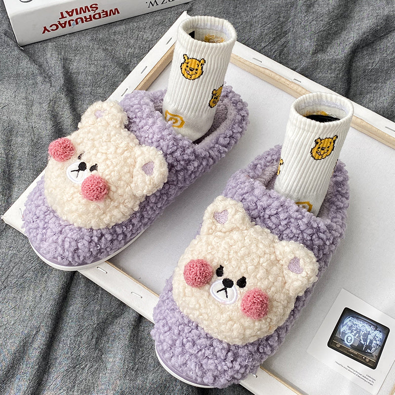 Bear Fluffy Slippers