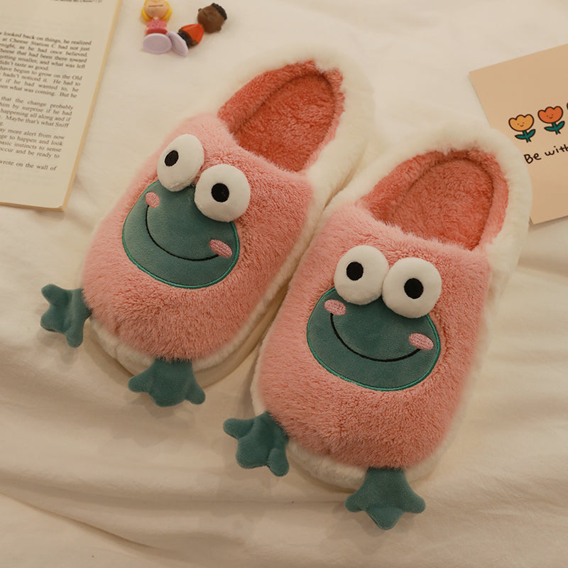 Frog Fluffy Slippers