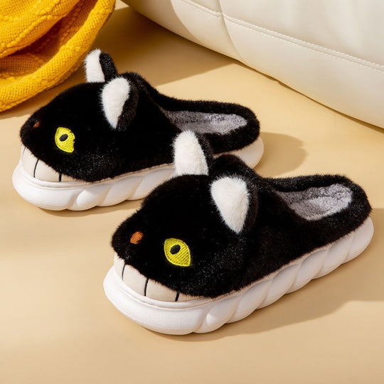 Cartoon Monster Cotton Slippers