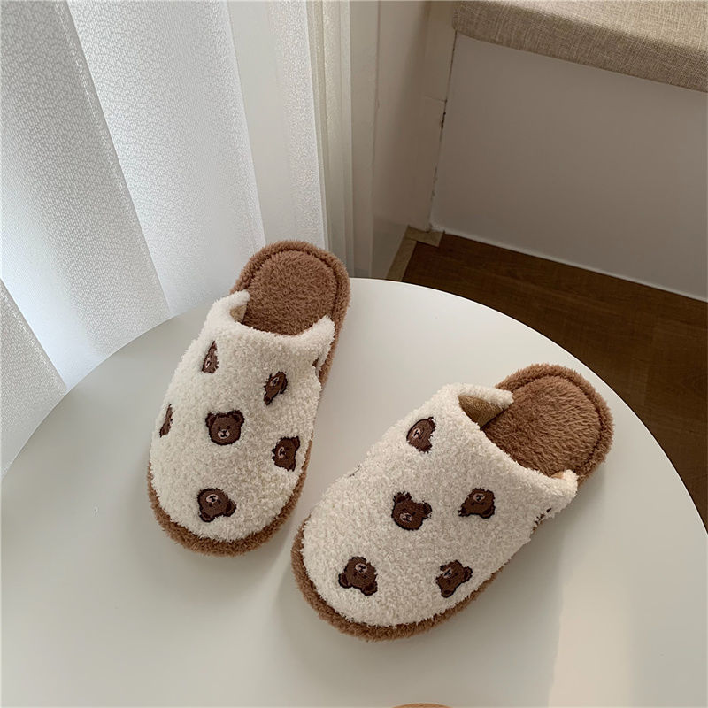 Bear Fluffy Slippers