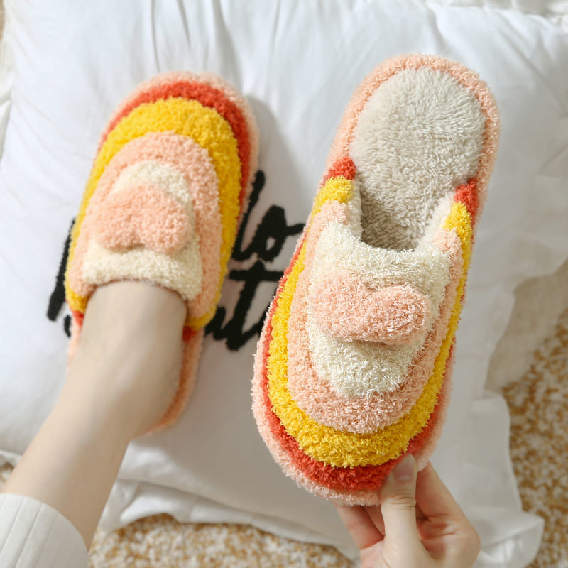 Heart Fluffy Slippers