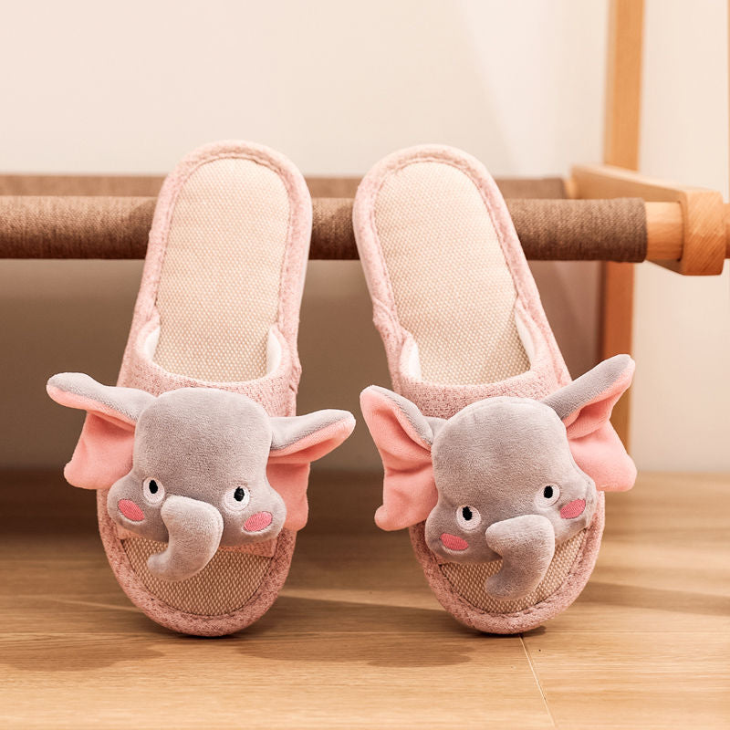 Elephant Fluffy Slippers