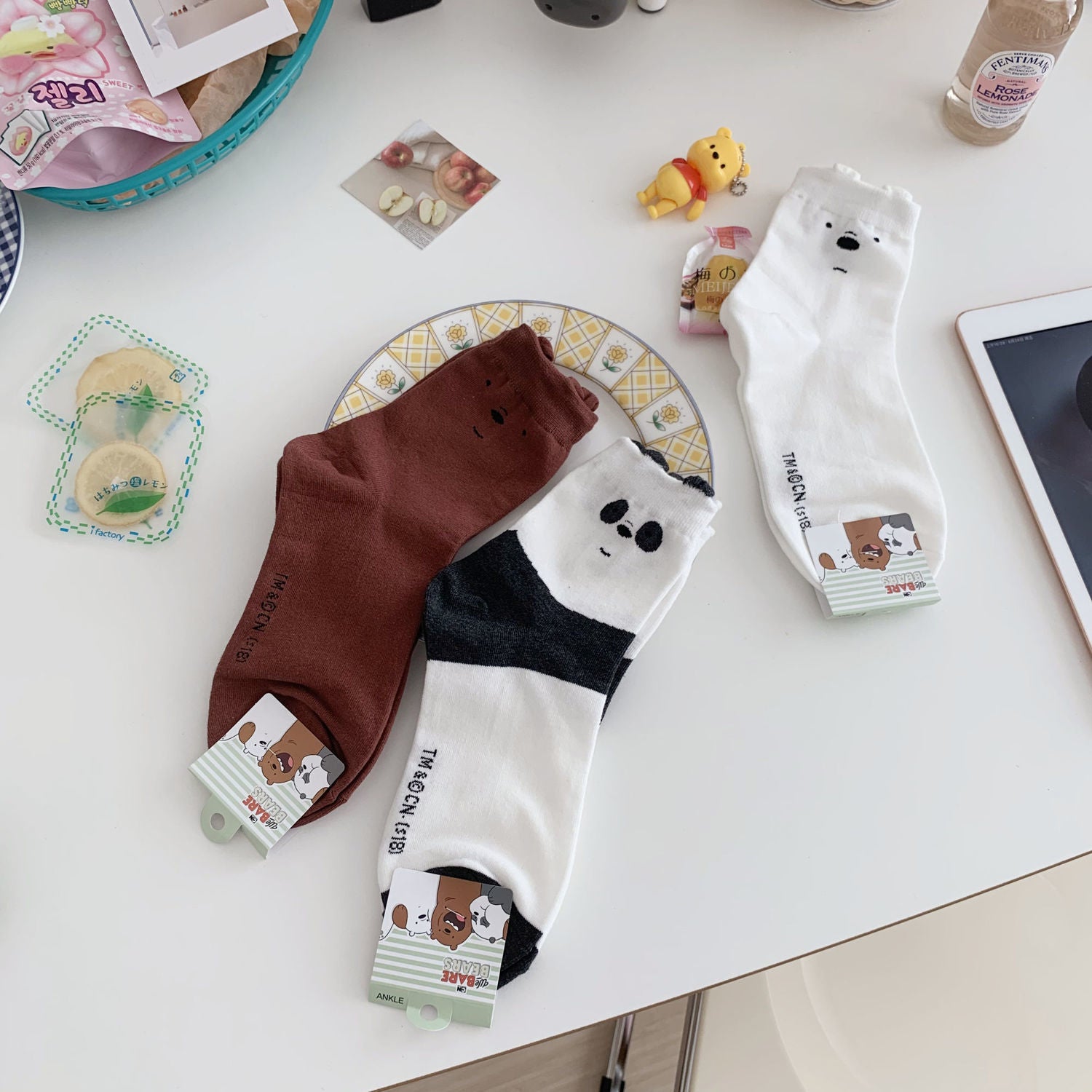 Bear Socks, 3-Pair Pack