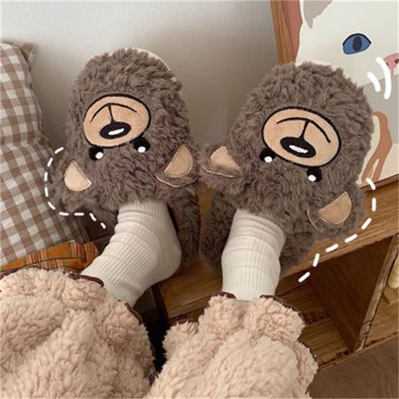 Bear Fluffy Slippers