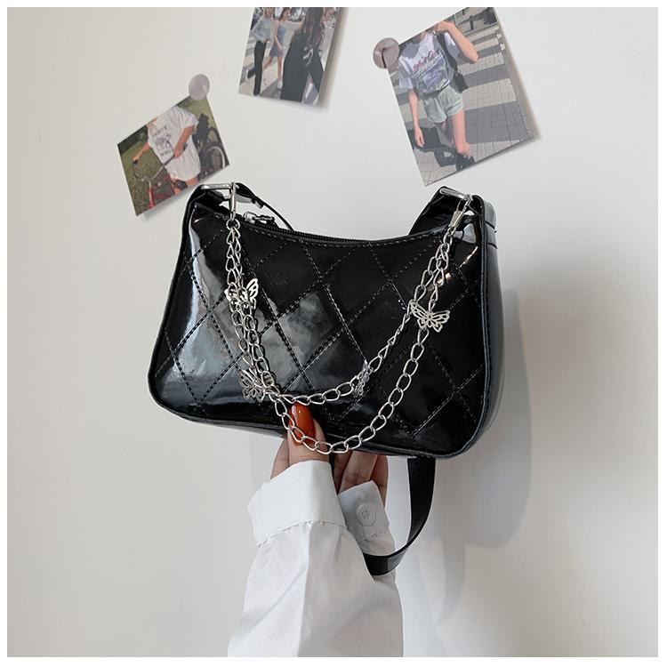 PU Butterfly Chain Strap Shoulder Bag