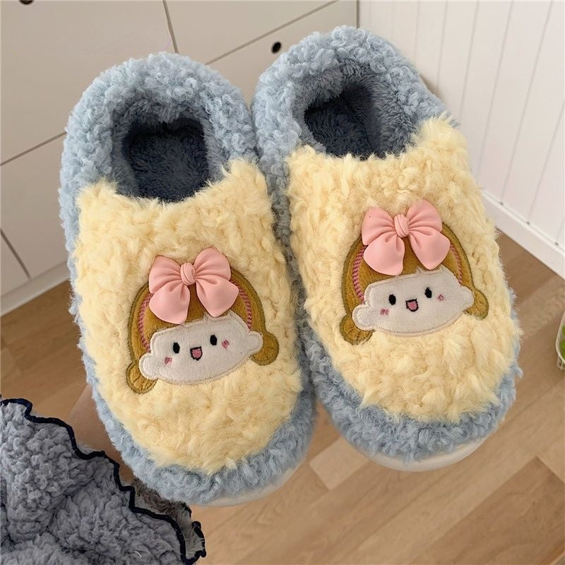 Girls Fluffy Slippers