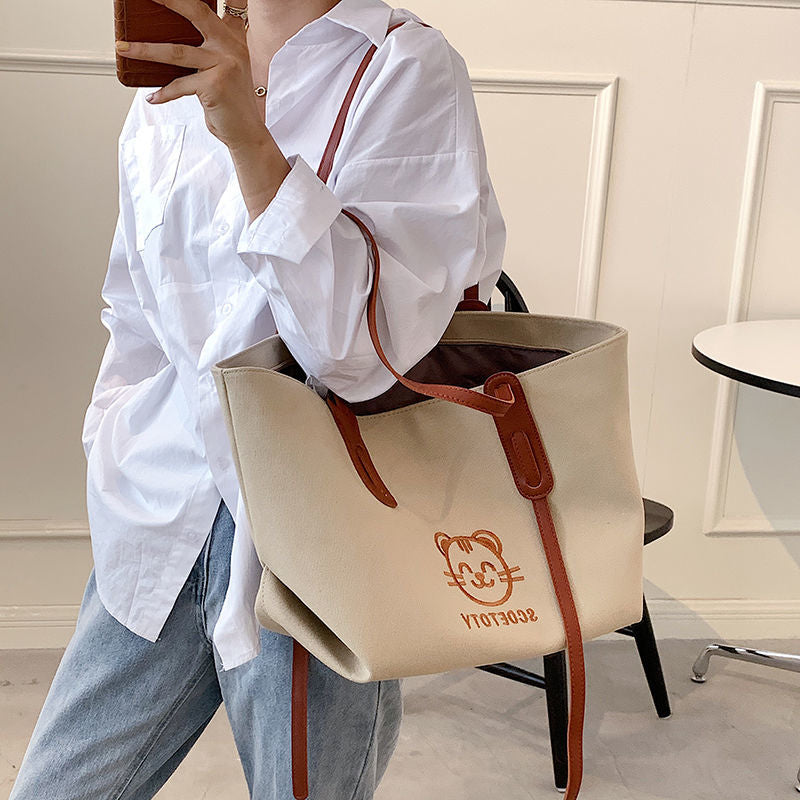 PU Bear Tote Bag