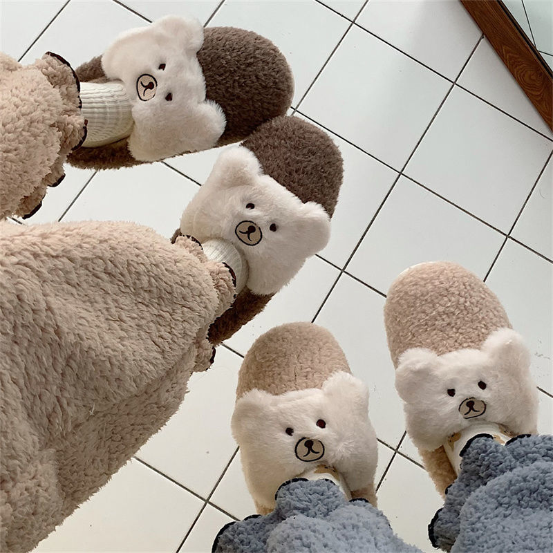 Bear Fluffy Slippers