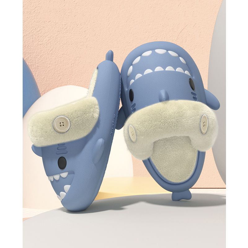 Cute Shark Cotton Slippers