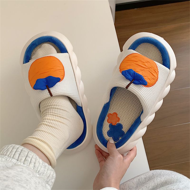 Four Seasons Orange Slippers