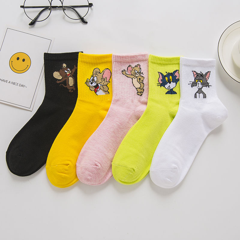 Cat Socks, 5-Pair Pack