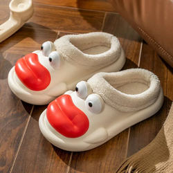 Funny Red Lips Cotton Slippers