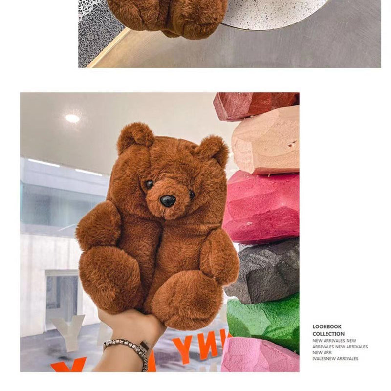 Teddy Bear Fluffy Slippers