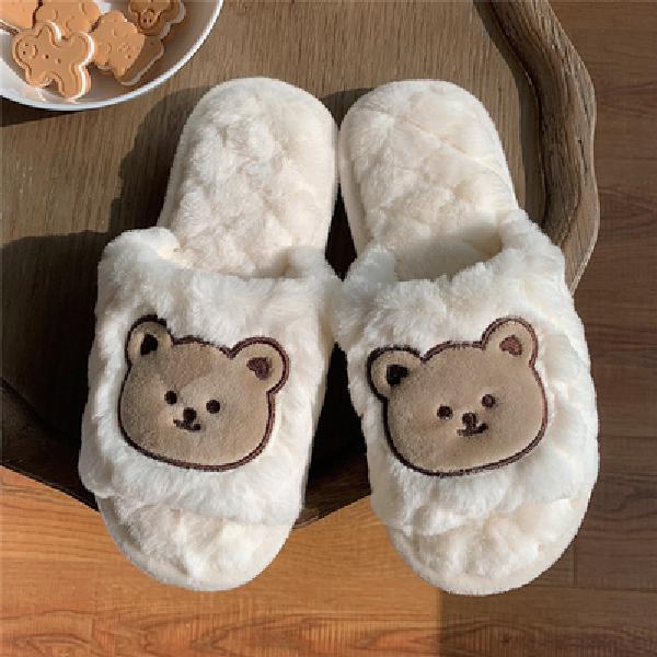 Bear Fluffy Slippers