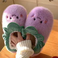 Cute Vegetable Fluffy Slippers