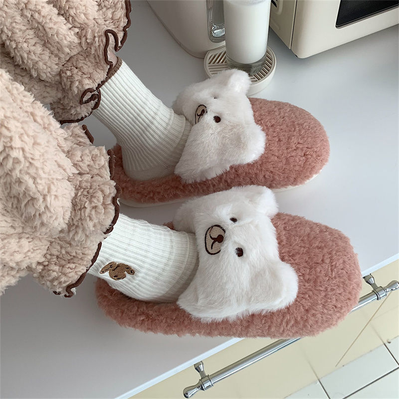 Bear Fluffy Slippers