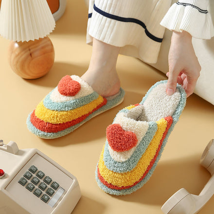 Heart Fluffy Slippers