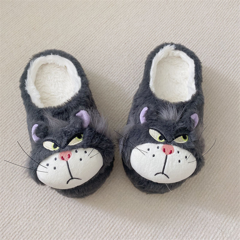 Cute Cat Cotton Slippers