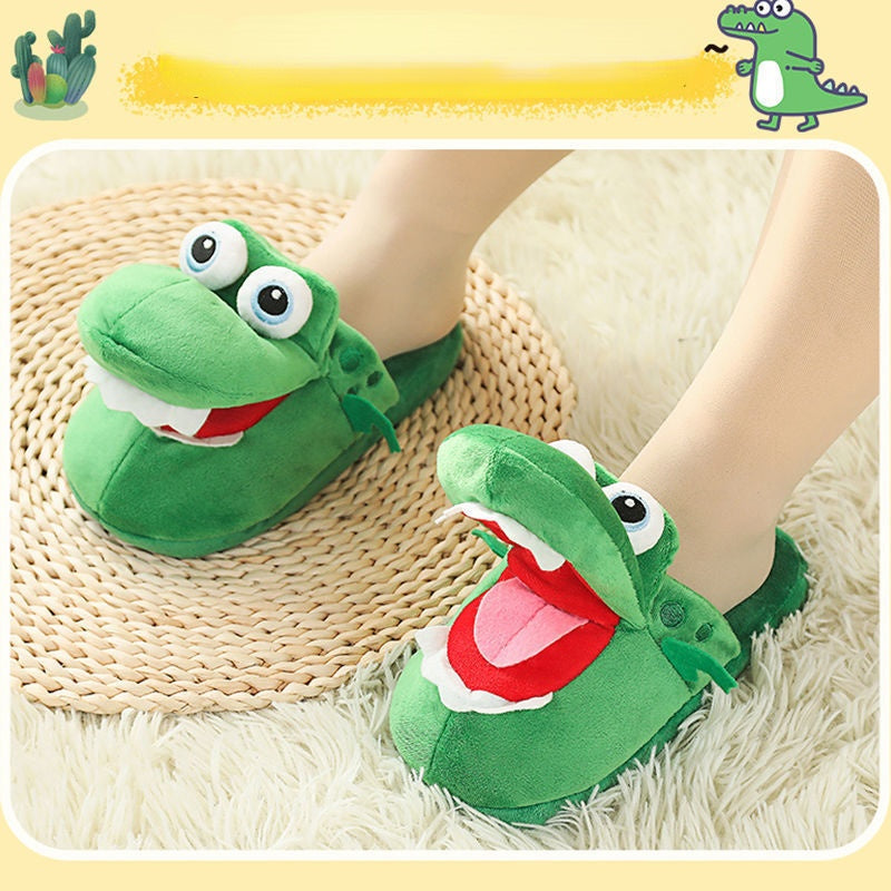 Crocodile Fluffy Slippers