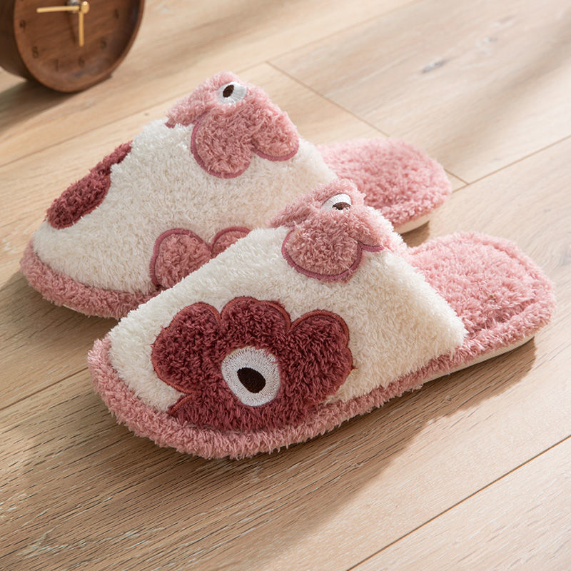 Flower Fluffy Slippers