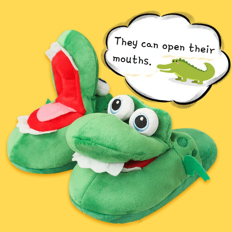 Crocodile Fluffy Slippers