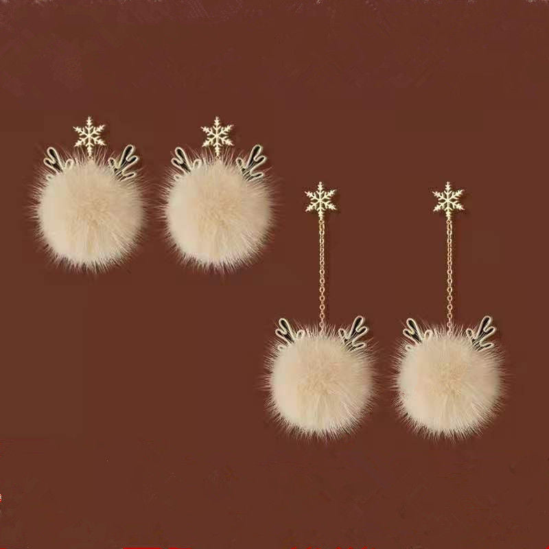 Christmas Deer Earrings