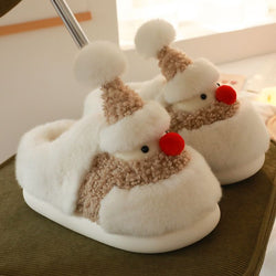 Christmas Snowman Fluffy slippers