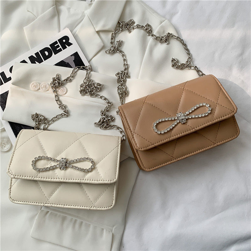 PU Bling Bow Crossbody bag