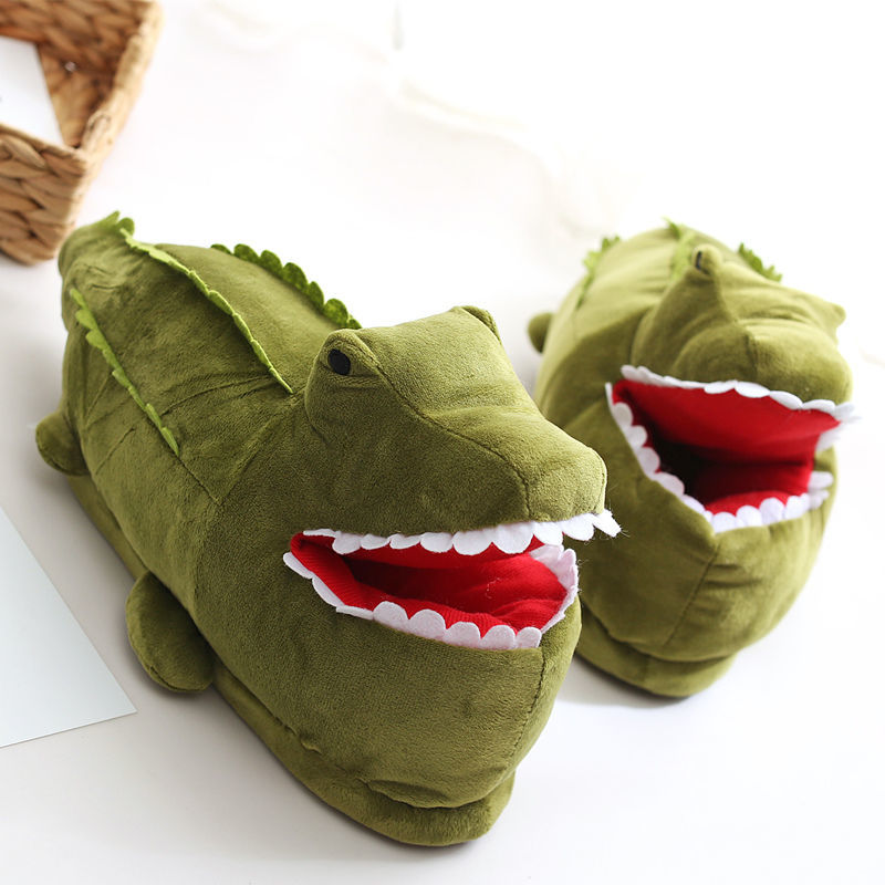 Crocodile Fluffy Slippers