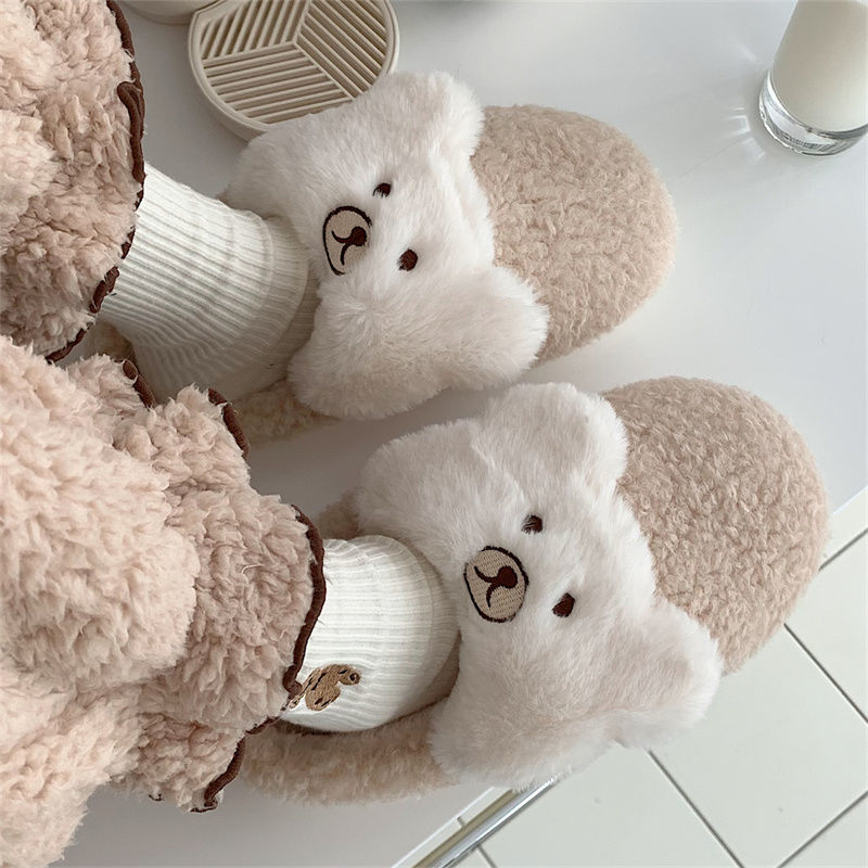 Bear Fluffy Slippers