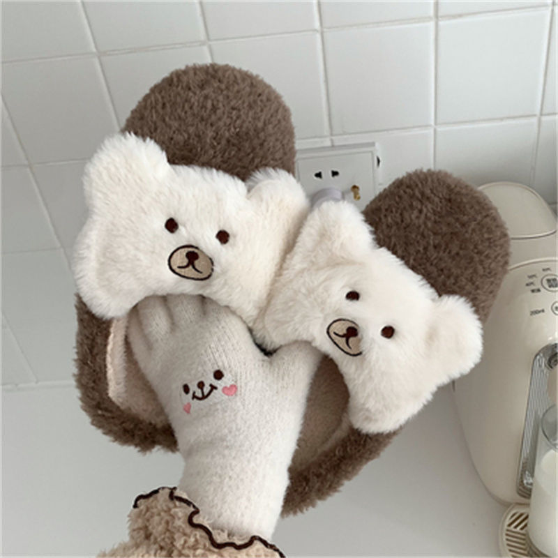 Bear Fluffy Slippers