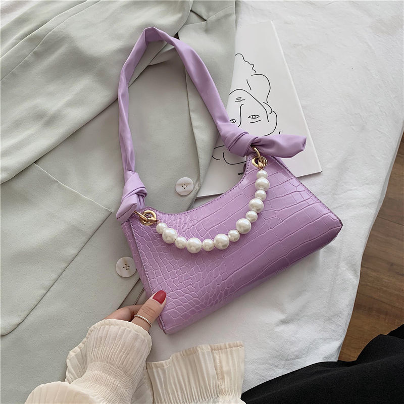 PU Pearl Shoulder Bag