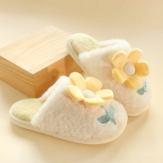 Flower Fluffy Slippers