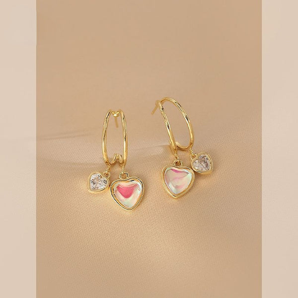 Mermaid Heart Earrings
