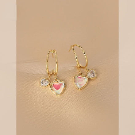 Mermaid Heart Earrings