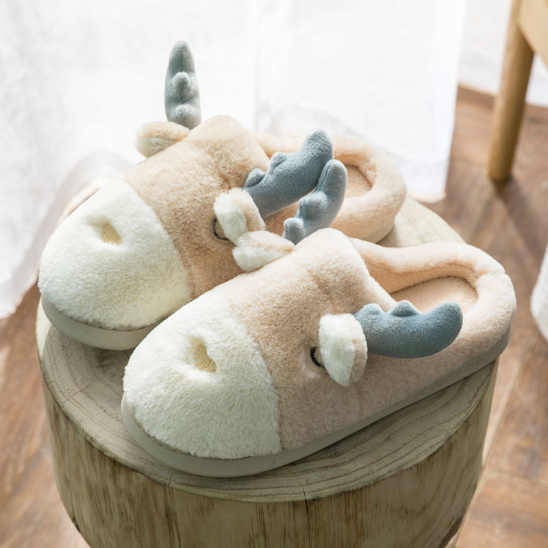 Deer Fluffy Slippers