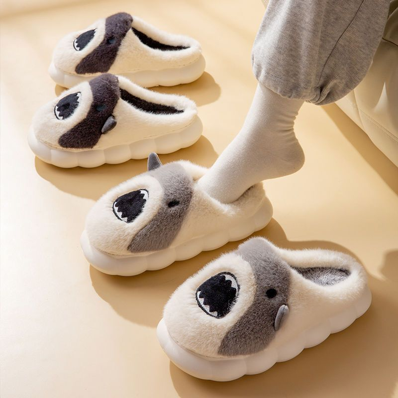 Cartoon little shark cotton slippers