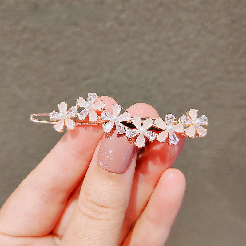 Zircon Flower Hair Clip