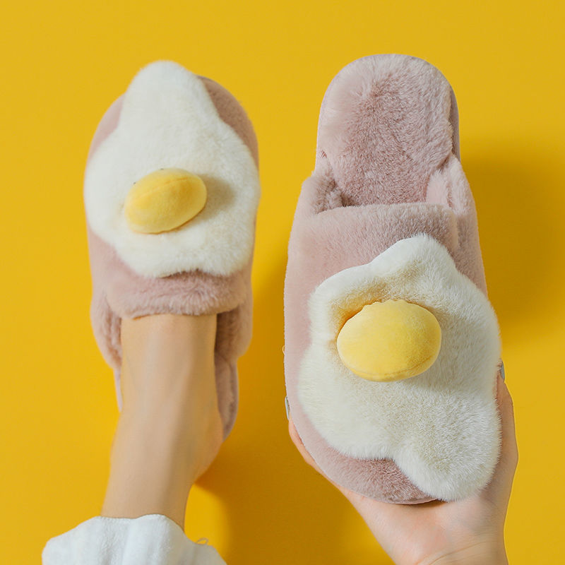 Egg Fluffy Slippers