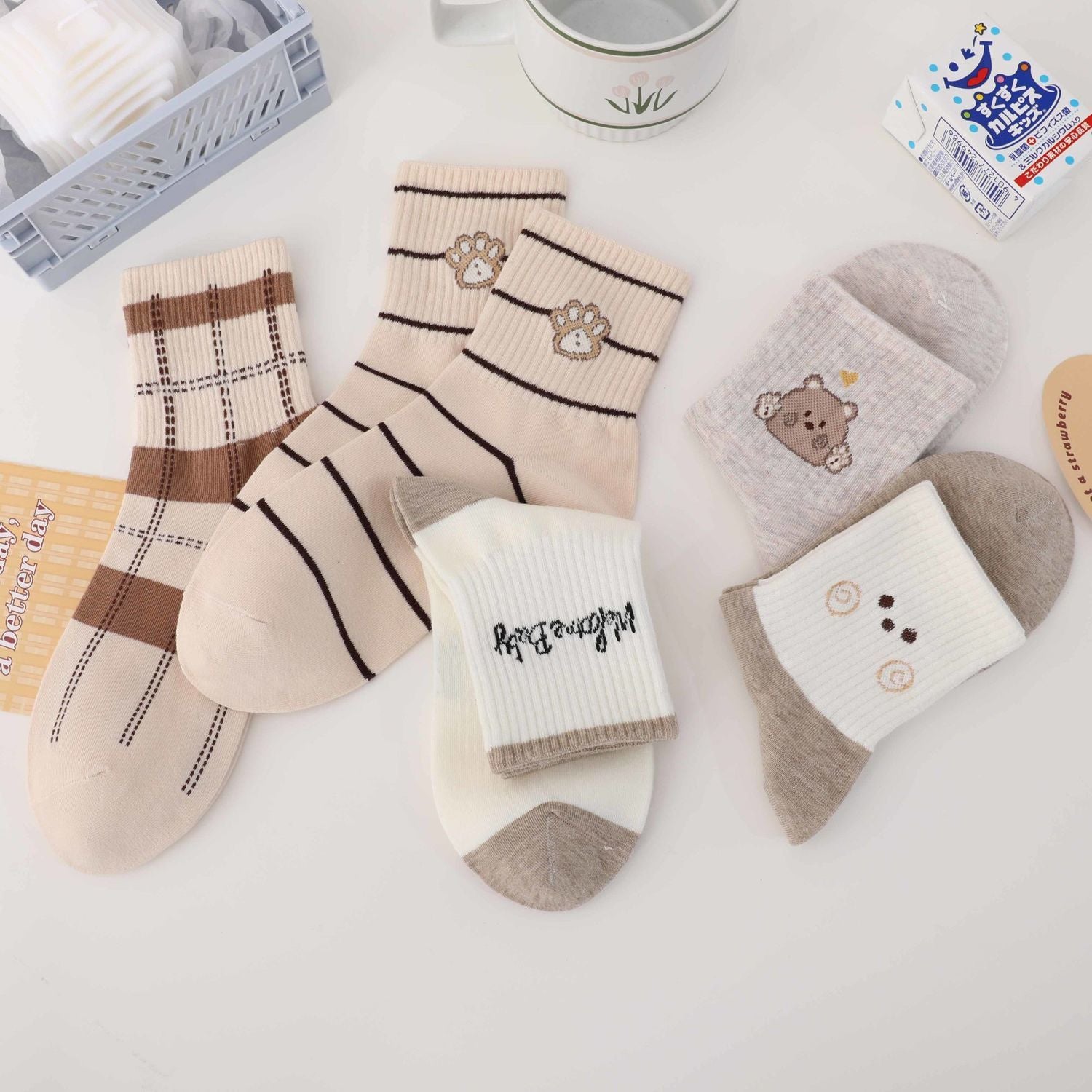 Bear Socks, 4-Pair Pack