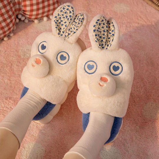 Love cartoon bunny slippers