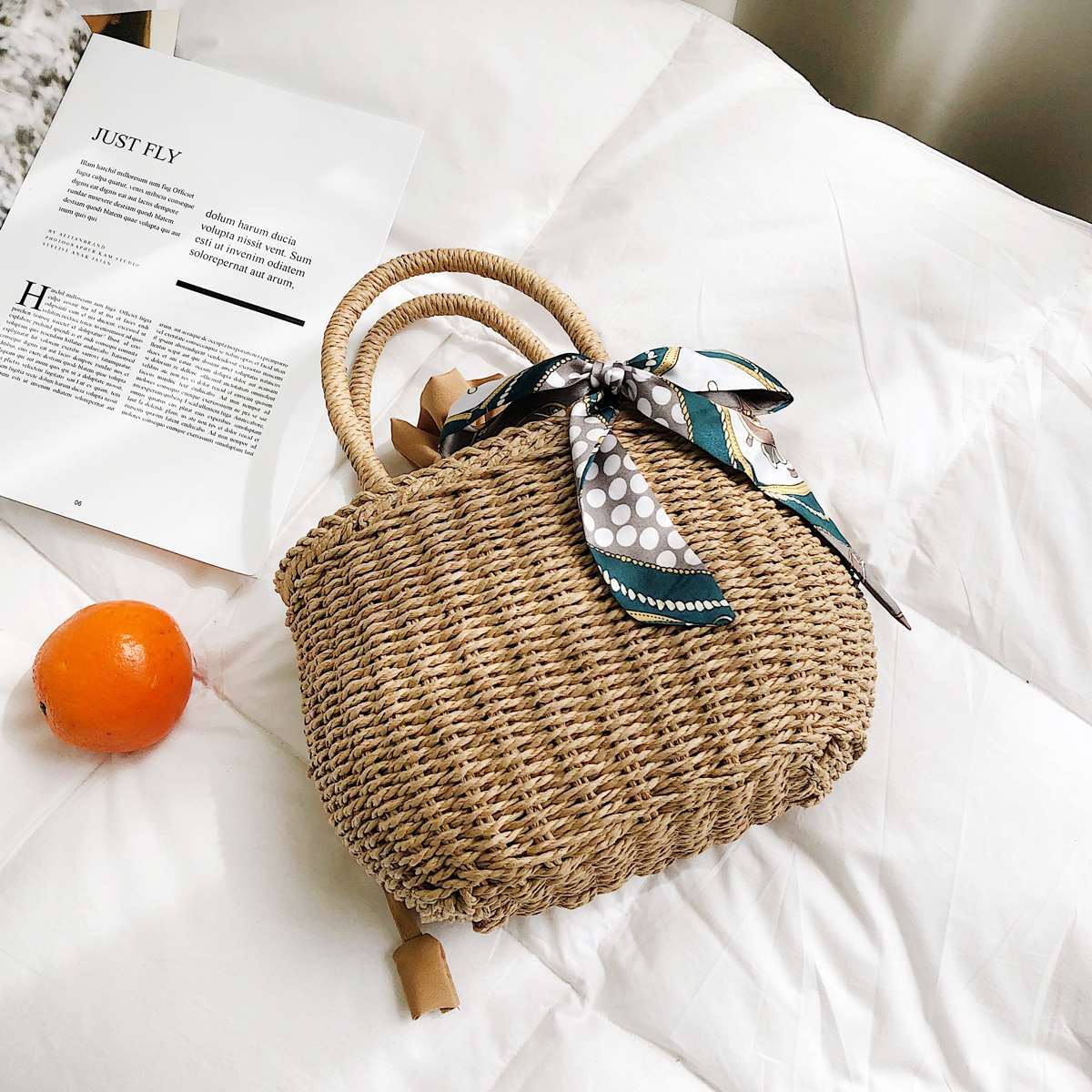 Straw Tote Bag