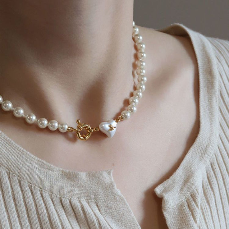 French Love Pearl Necklace