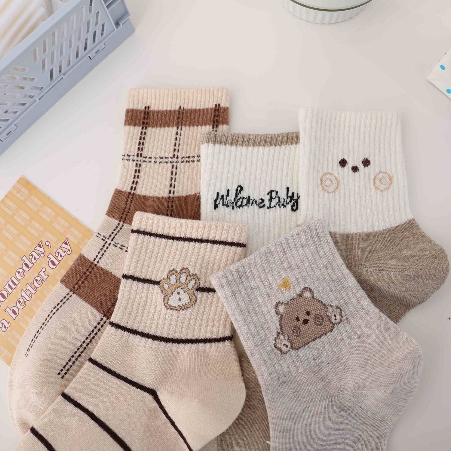 Bear Socks, 4-Pair Pack