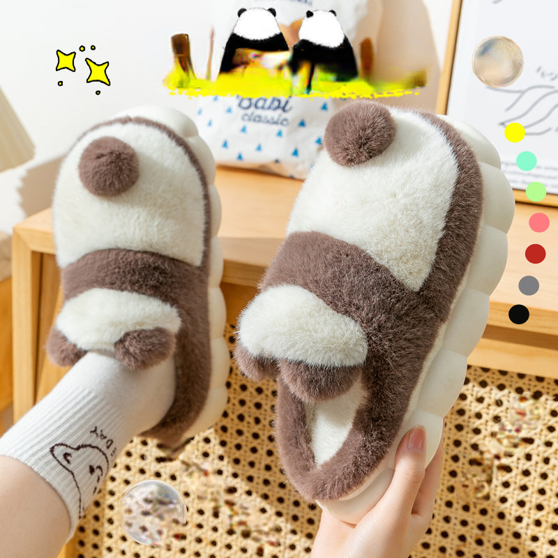 Panda Fluffy Slippers