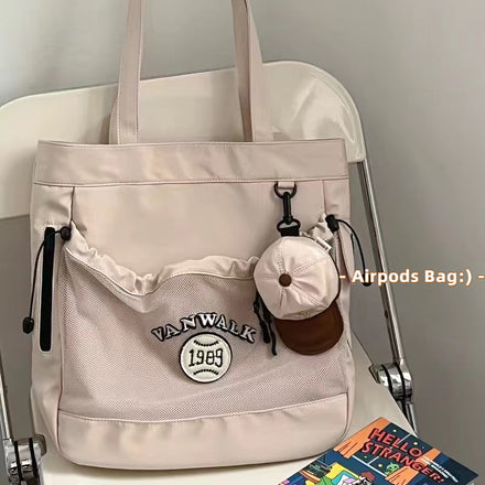 Canvas Baseball Shoulder Bag