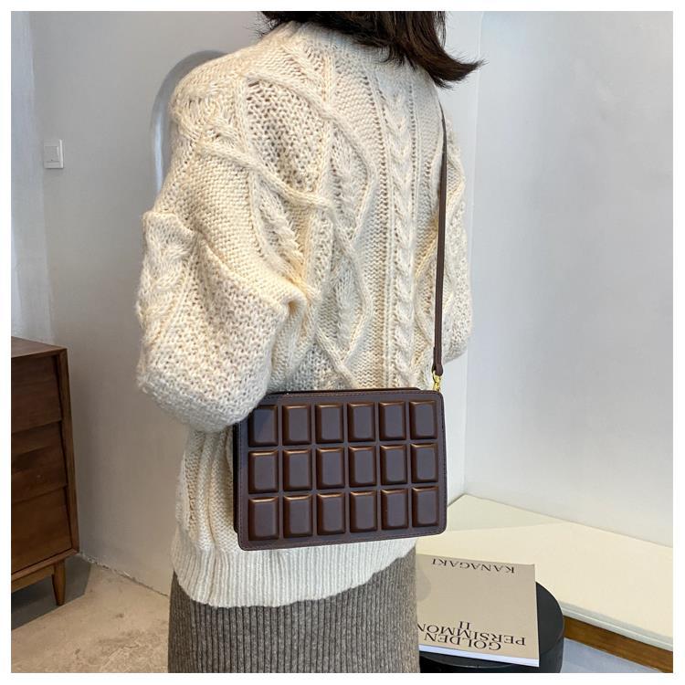 PU Chocolate Crossbody Bag